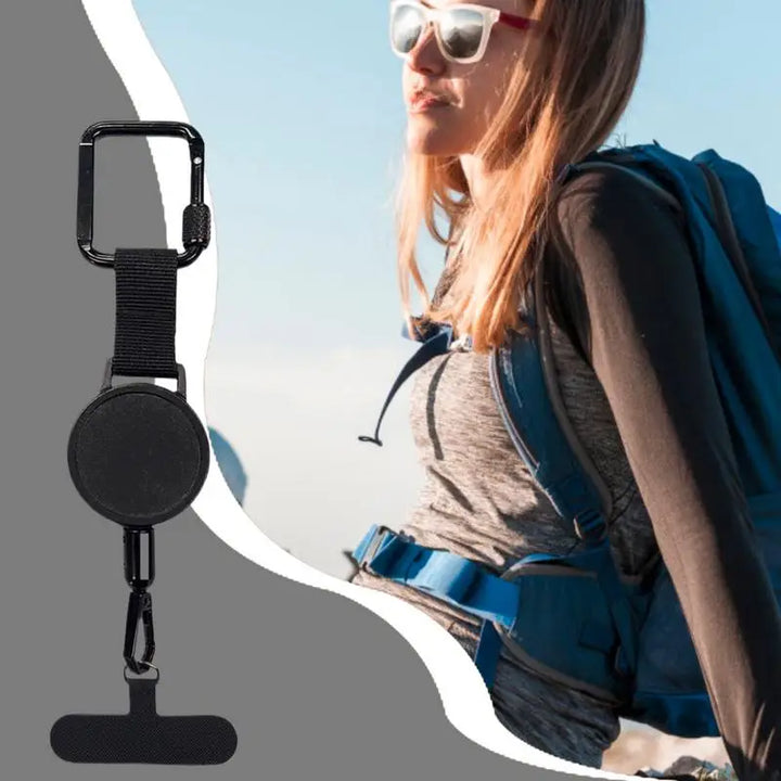 Retractable Phone Security Holder | Anti-Theft Belt Clip Design