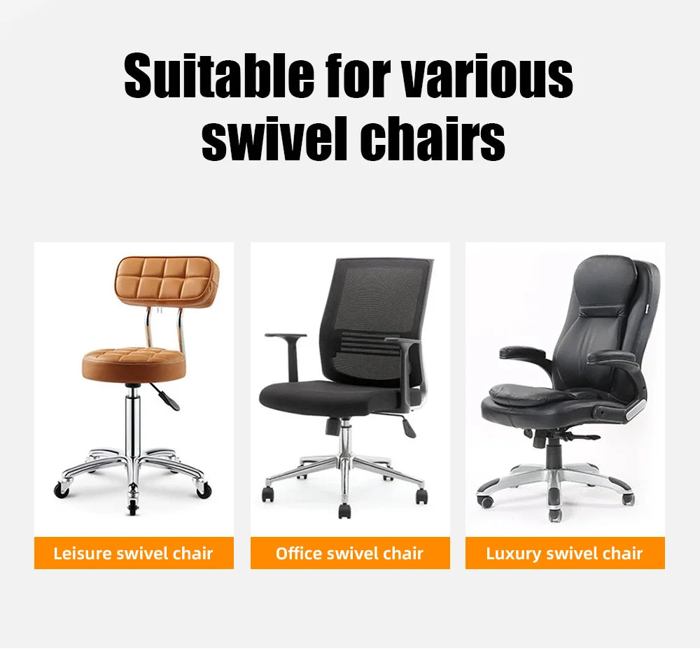 Office Chair Caster Wheels | Heavy Duty Rubber Rolling Set